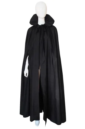 1970s Possible YSL Silk Taffeta Evening Cape