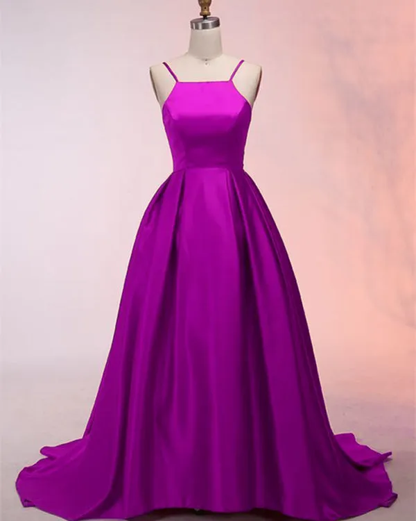 2018 Red Prom Dresses with Spaghetti Straps Sexy Long Prom Party Gowns New Arrival
