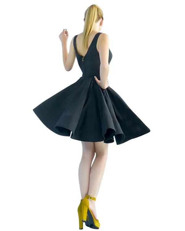 2019 Royal Blue Satin Homecoming Dresses V-Neck Sexy Short Cocktail Dress