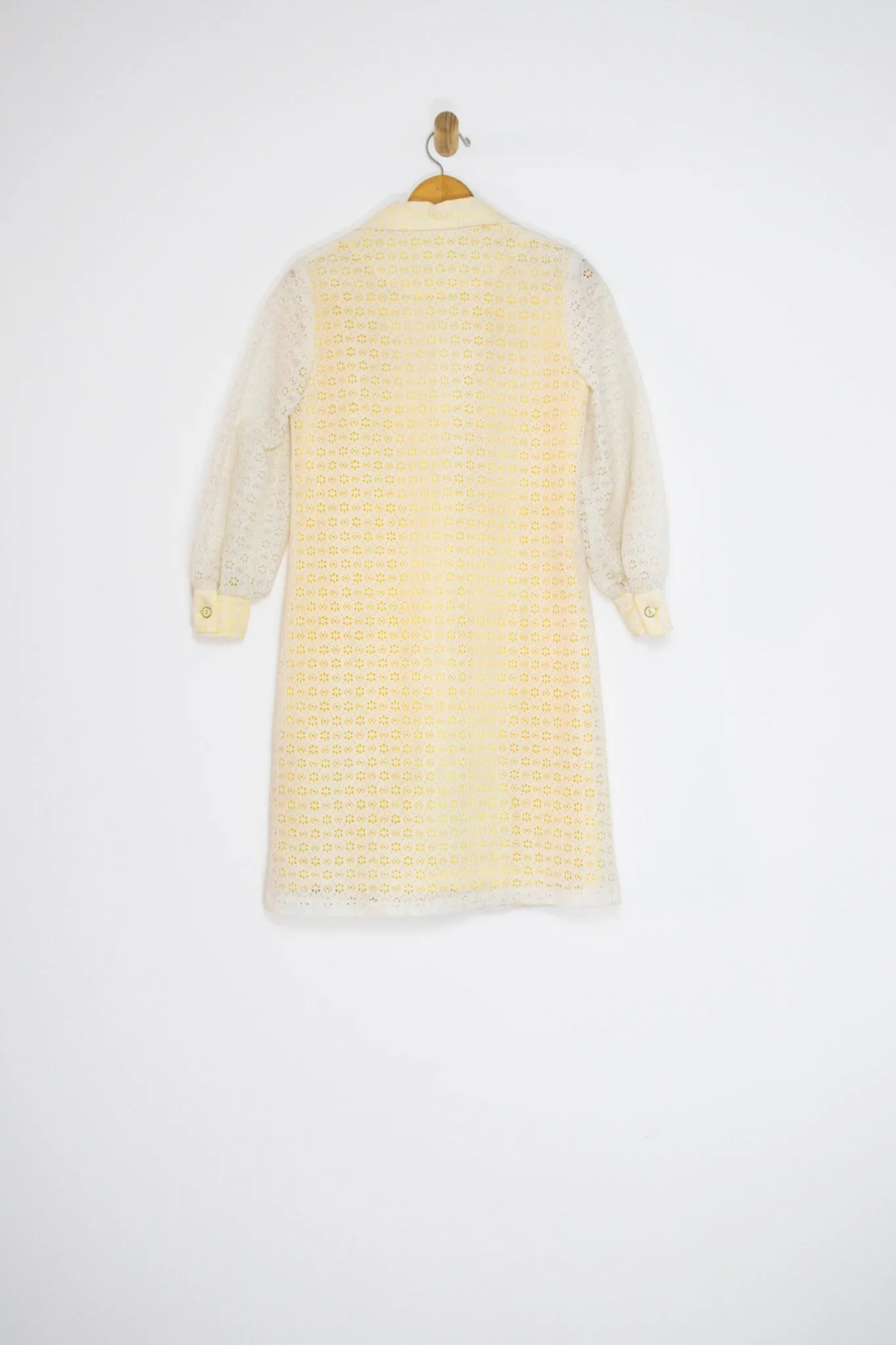 60's LACE DRESS/DUSTER / MEDIUM