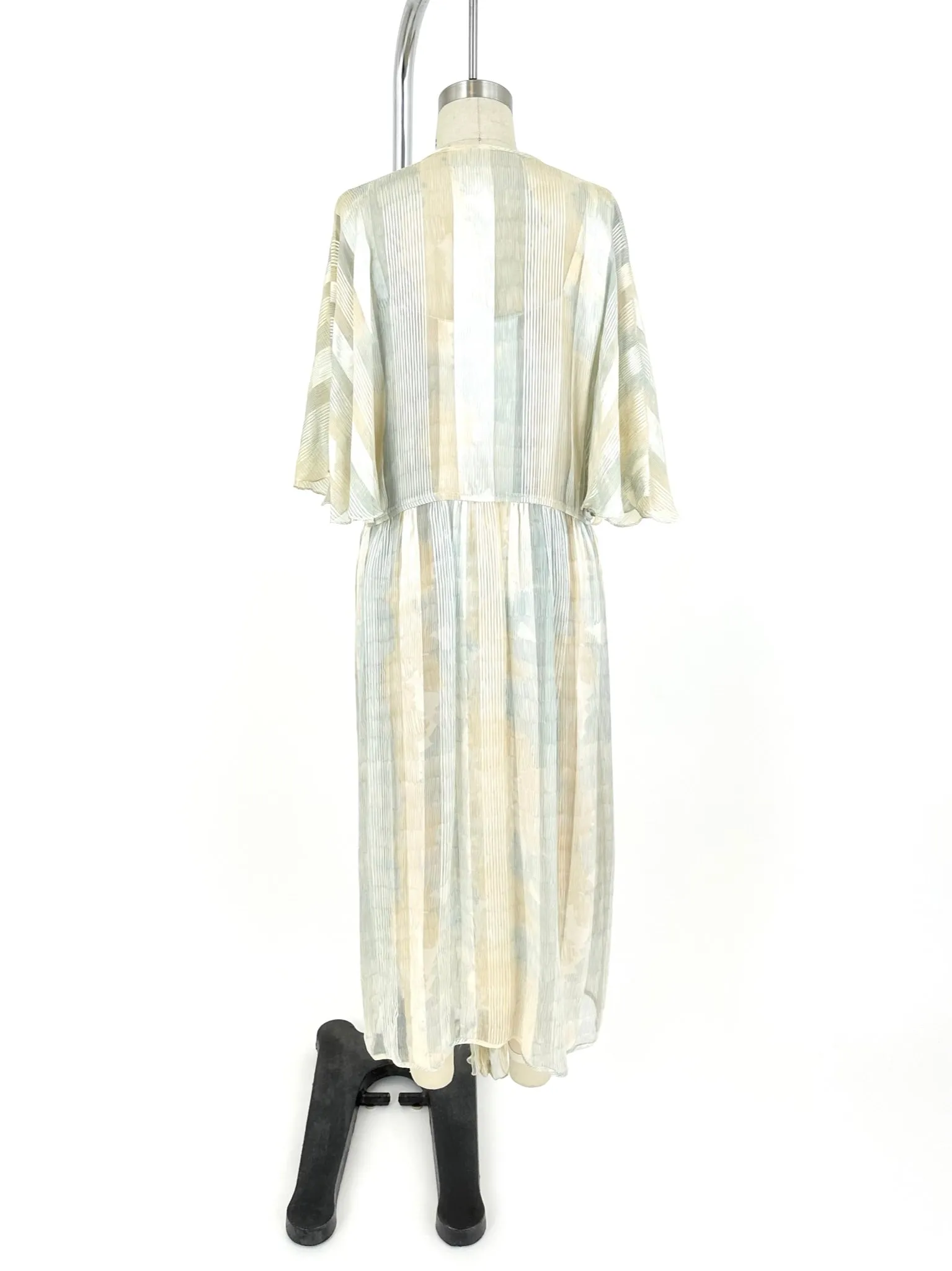70s Incinoo Silk Printed Dress Set