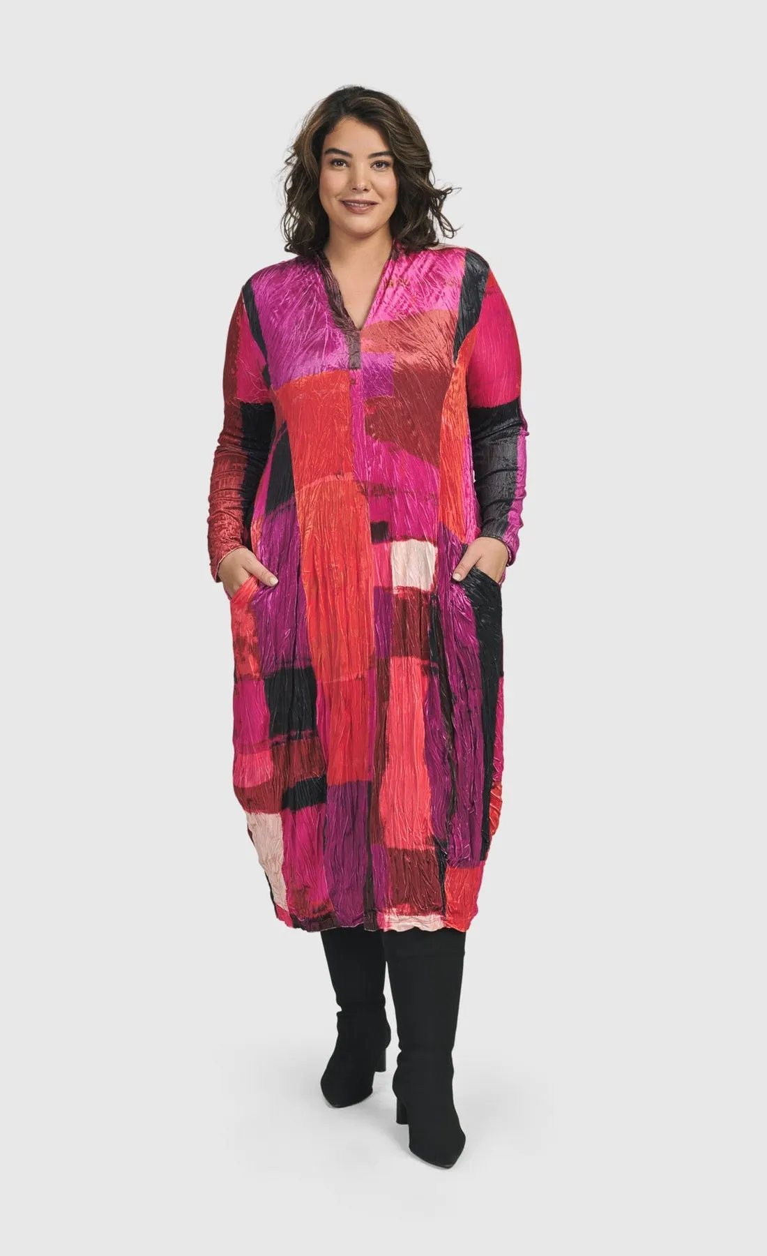 Alembika Sunset Strip Cocoon Magenta Dress