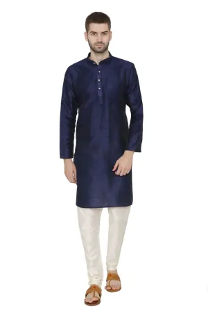 Banarasi Art Silk Blue Kurta Pajama