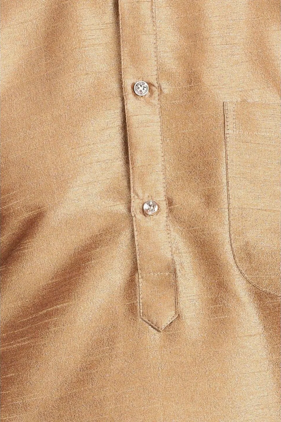 Banarasi Art Silk Gold Kurta Pyjama