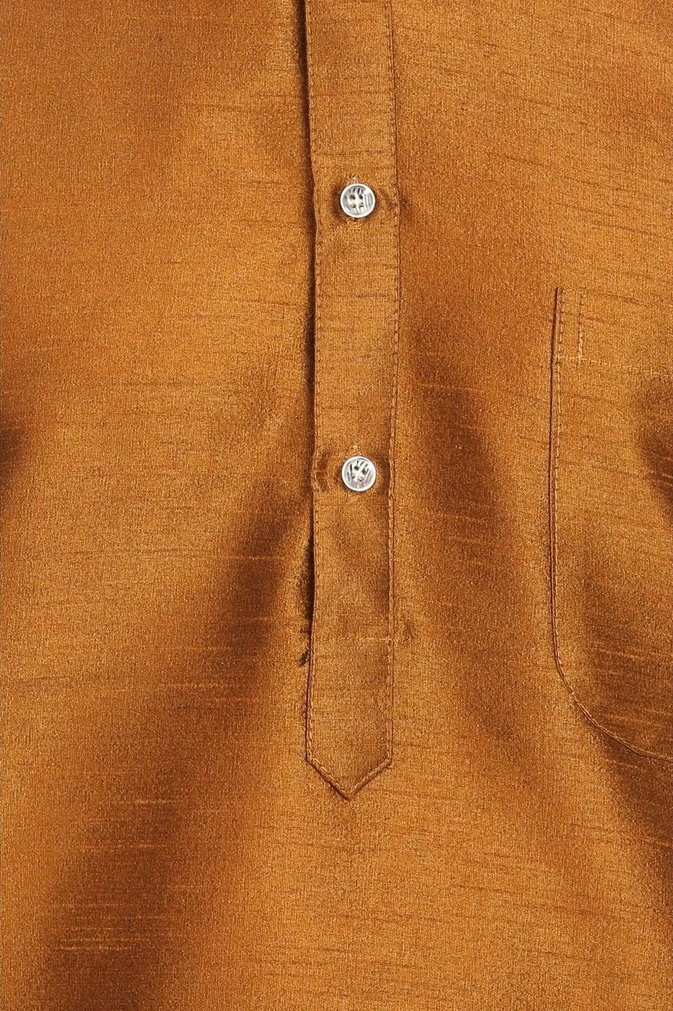 Banarasi Art Silk Gold Kurta Pyjama