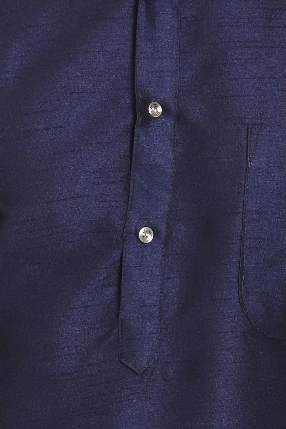 Banarasi Art Silk Navy Kurta Pyjama