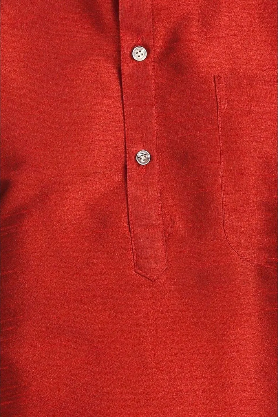 Banarasi Art Silk Red Kurta Pyjama