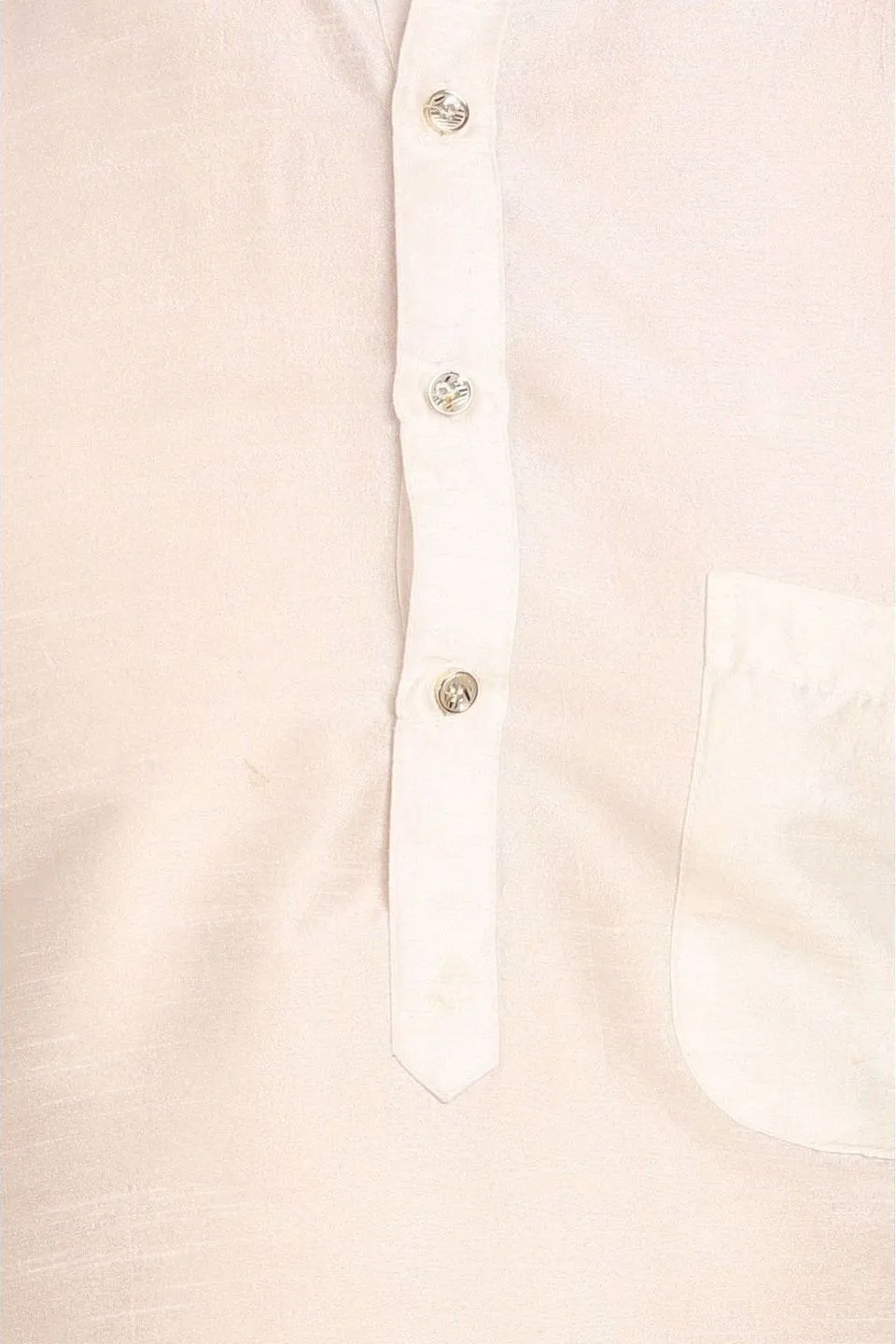 Banarasi Art Silk White Kurta Pyjama