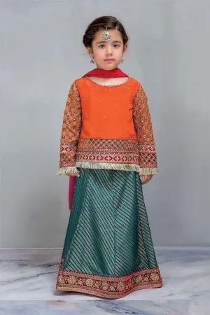 Beautiful Kids Fish Lehnga with Short full sleeves Kurti - k800