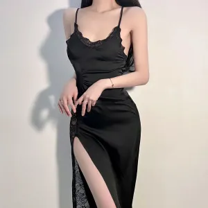 black lace suspender nightdress  UB98566