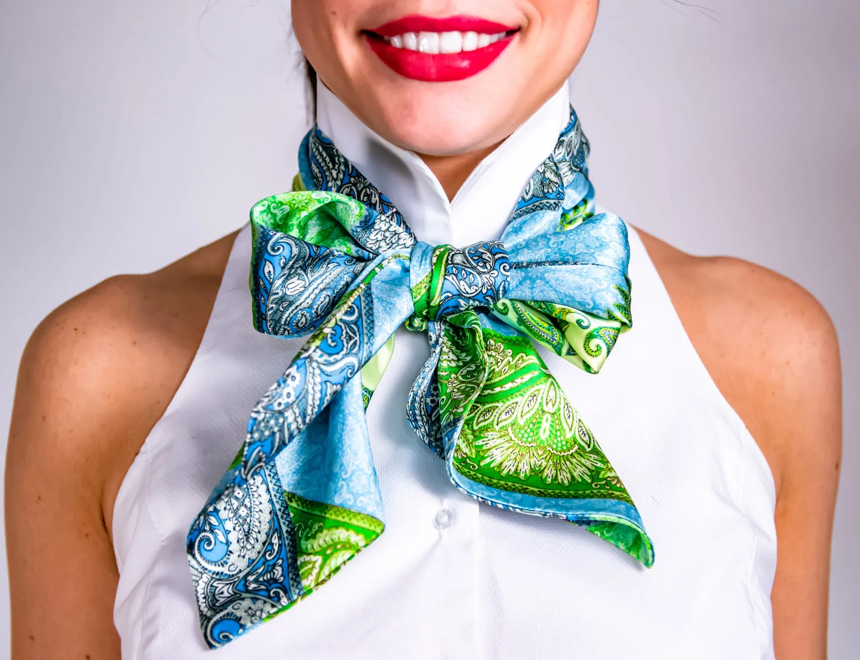 Blue Maze Scarf