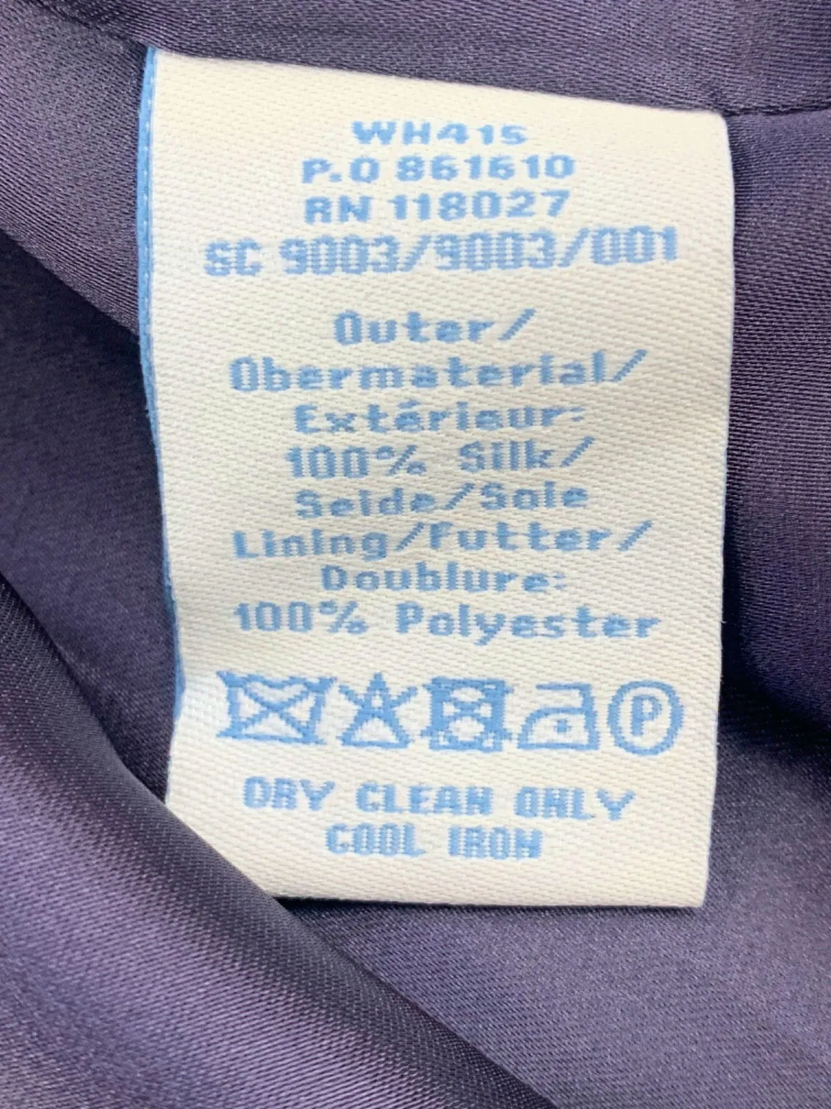 Boden Purple Beaded Silk Dress UK 8