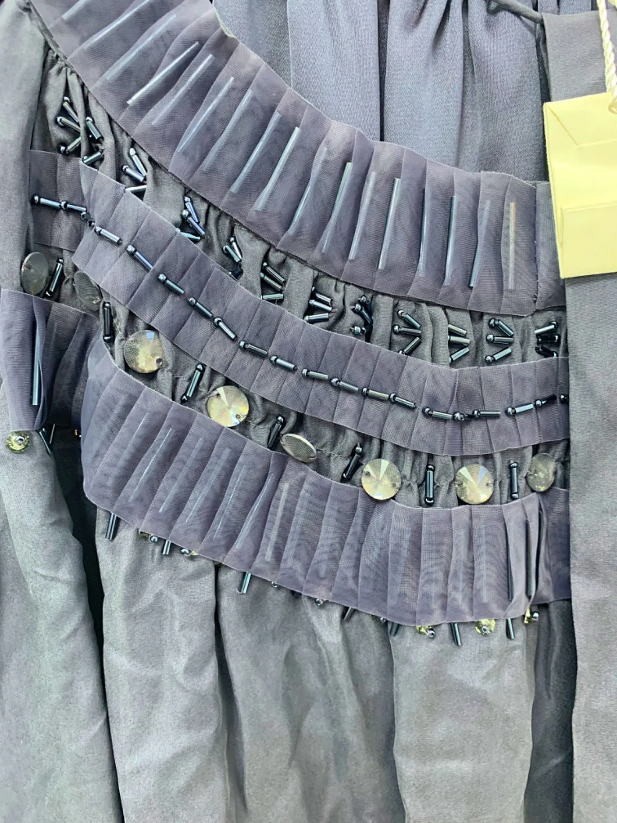 Boden Purple Beaded Silk Dress UK 8