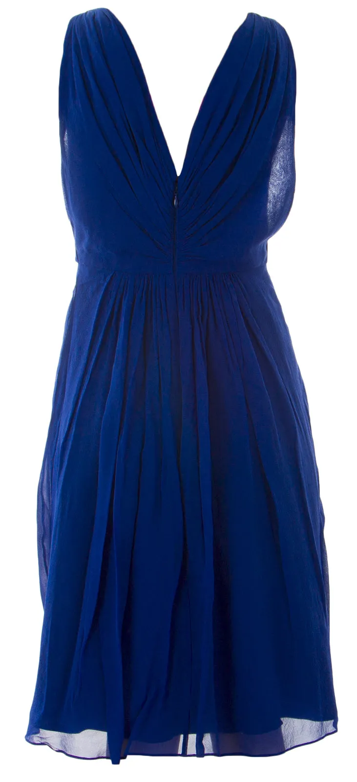 BODEN Women's Navy Silk Plaza Dress BR037 US Sz 2 $198 NWOT
