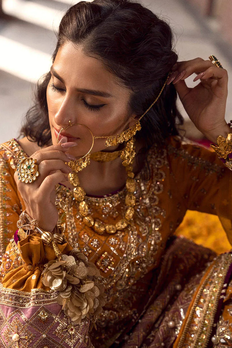 Bridal Yellow Lehenga Sharara Pakistani Wedding Dresses