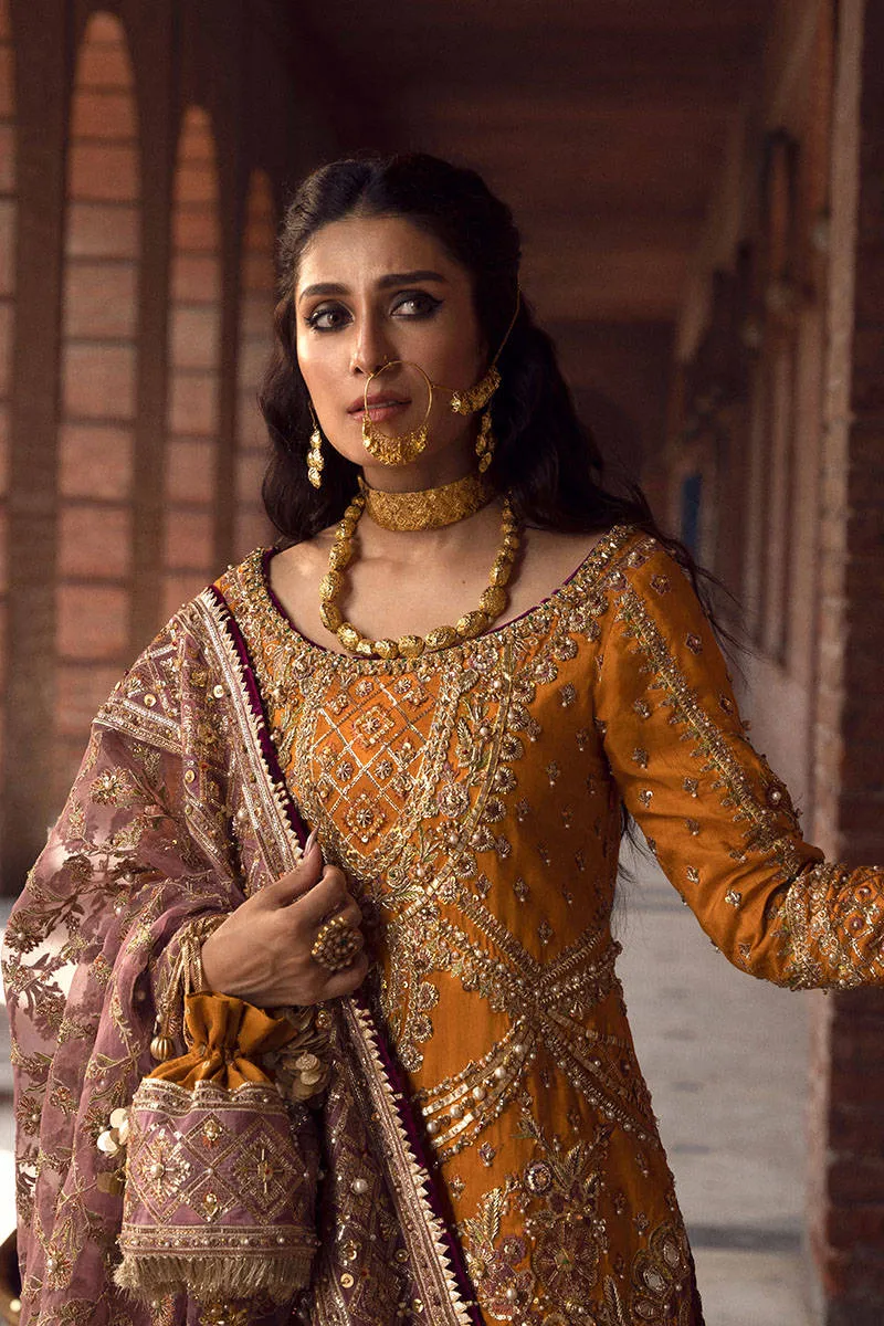 Bridal Yellow Lehenga Sharara Pakistani Wedding Dresses