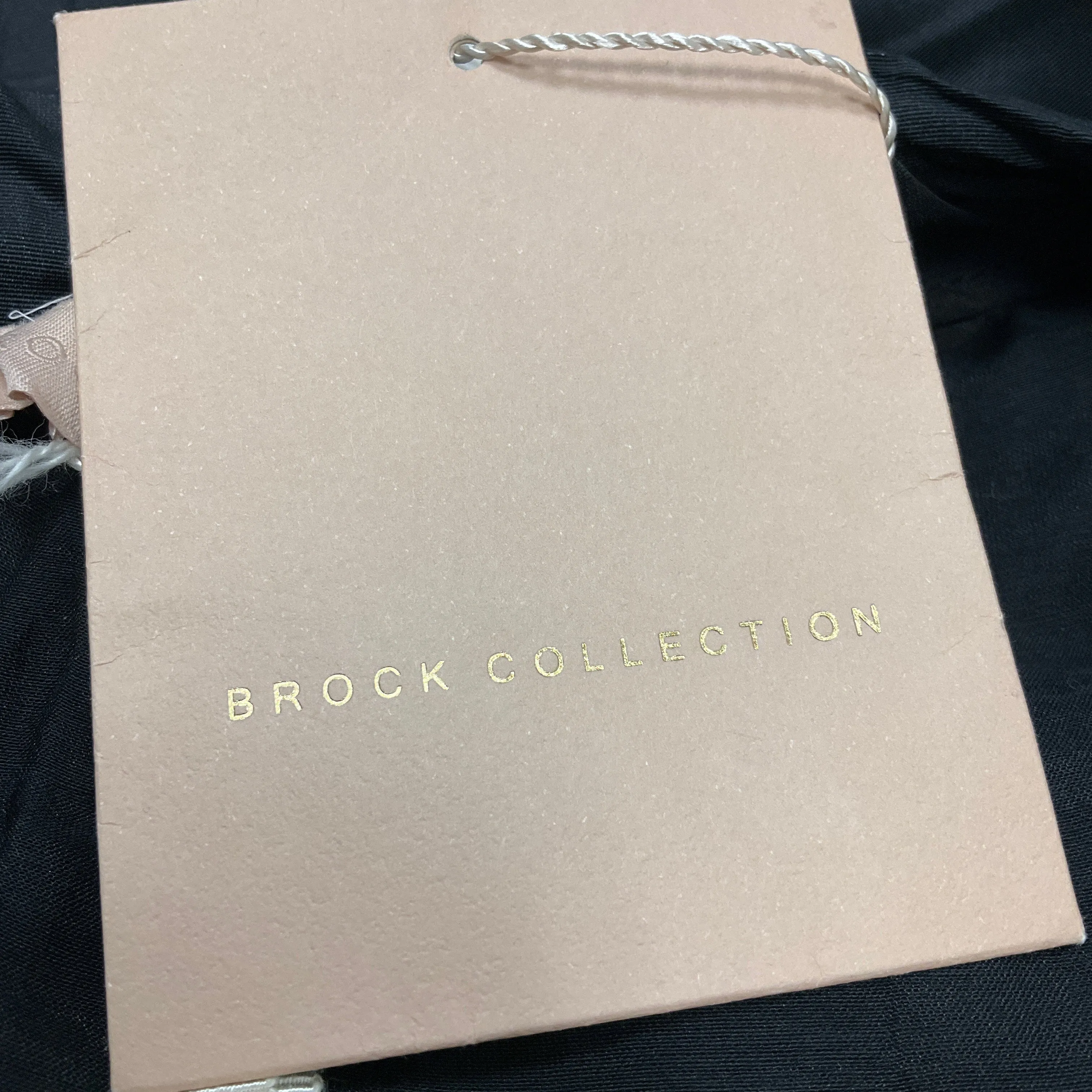 Brock Collection Black 2021 Side-Tie Detail Tessuto Midi Dress