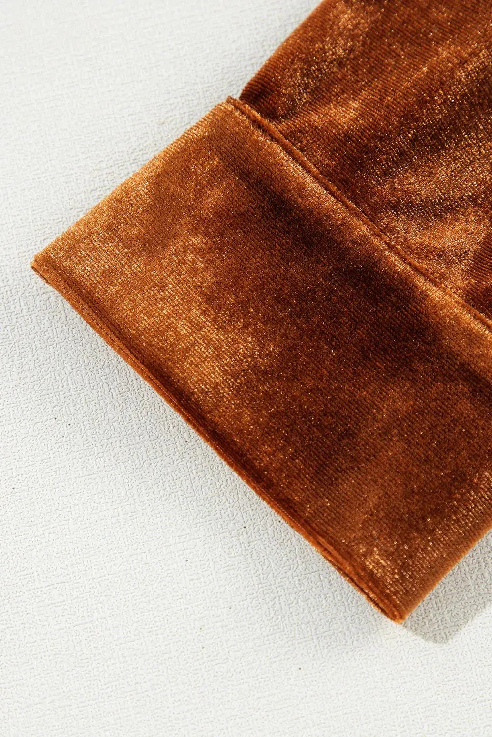 Brunilda® | Elegant Velvet Blouse With Button Placket