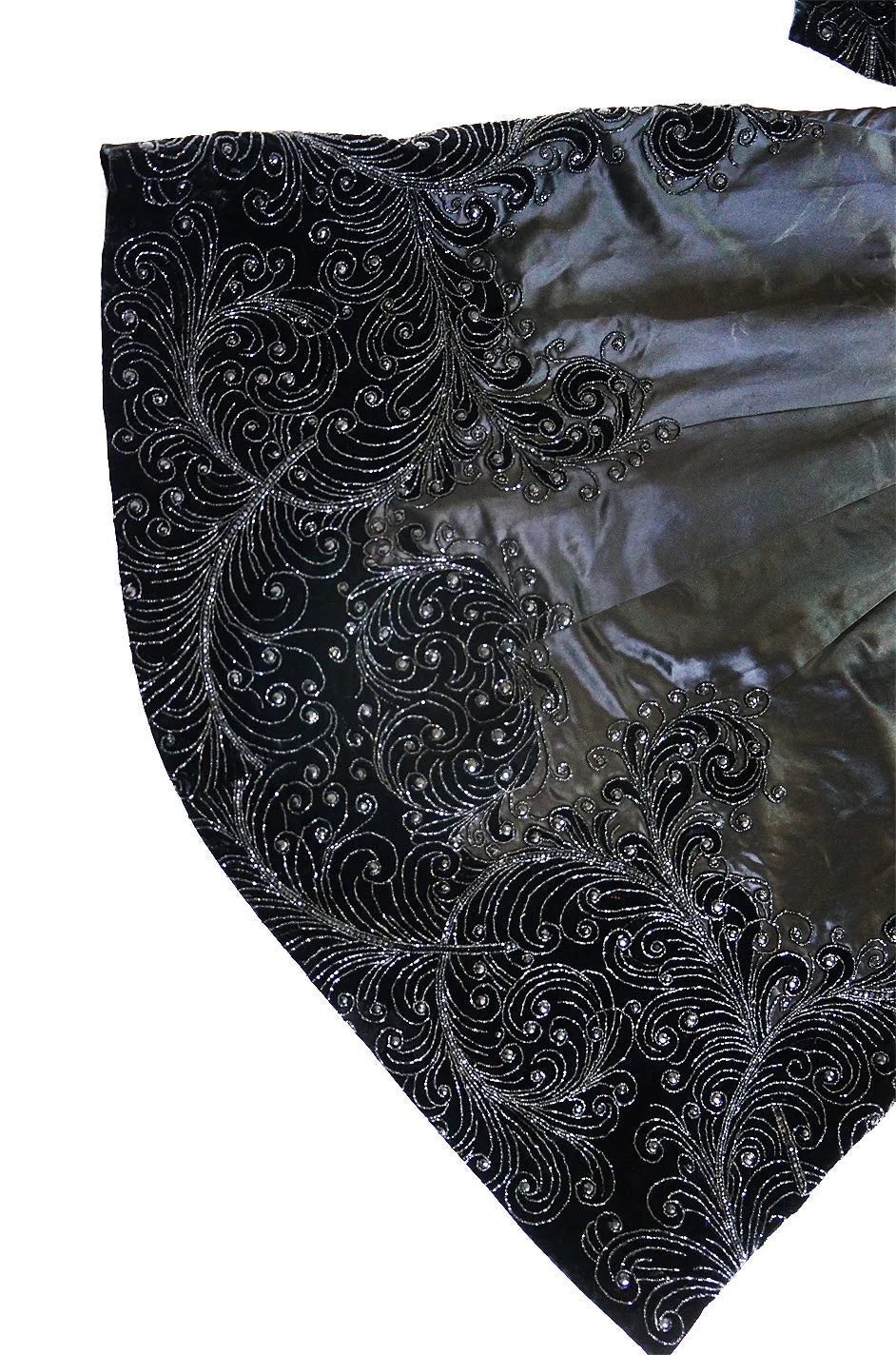 c1900 Jet Bead & Silk Evening Coat