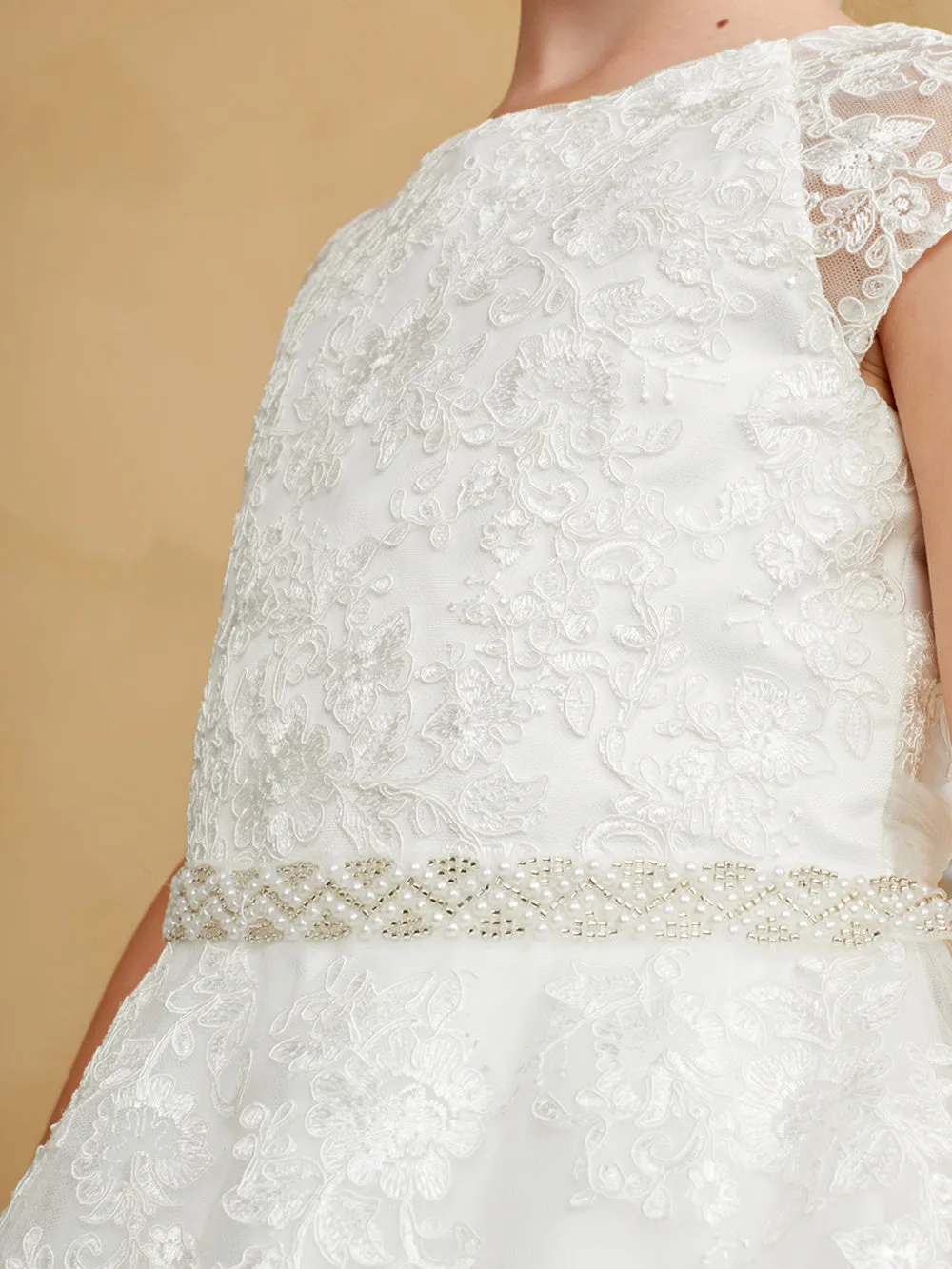 Cap Sleeve Lace Dress 5851