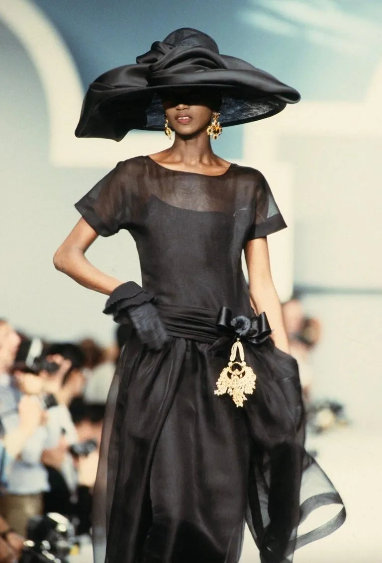 Chanel Spring 1989 Black Dress