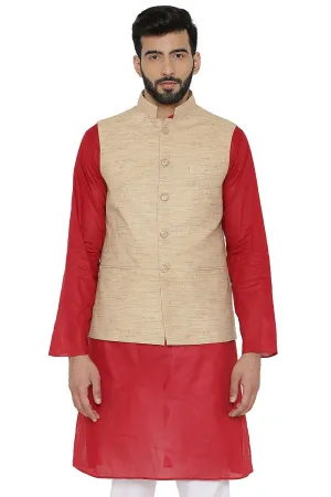 Cotton Beige Modi Nehru Jacket