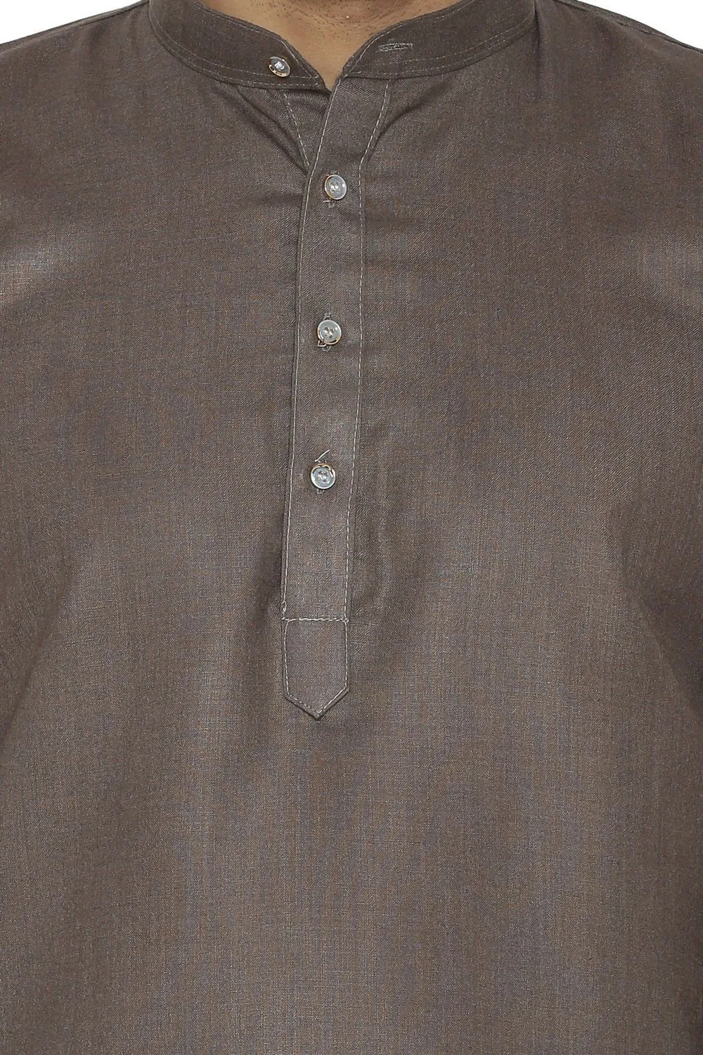 Cotton Silk Blend Green Kurta Shirt