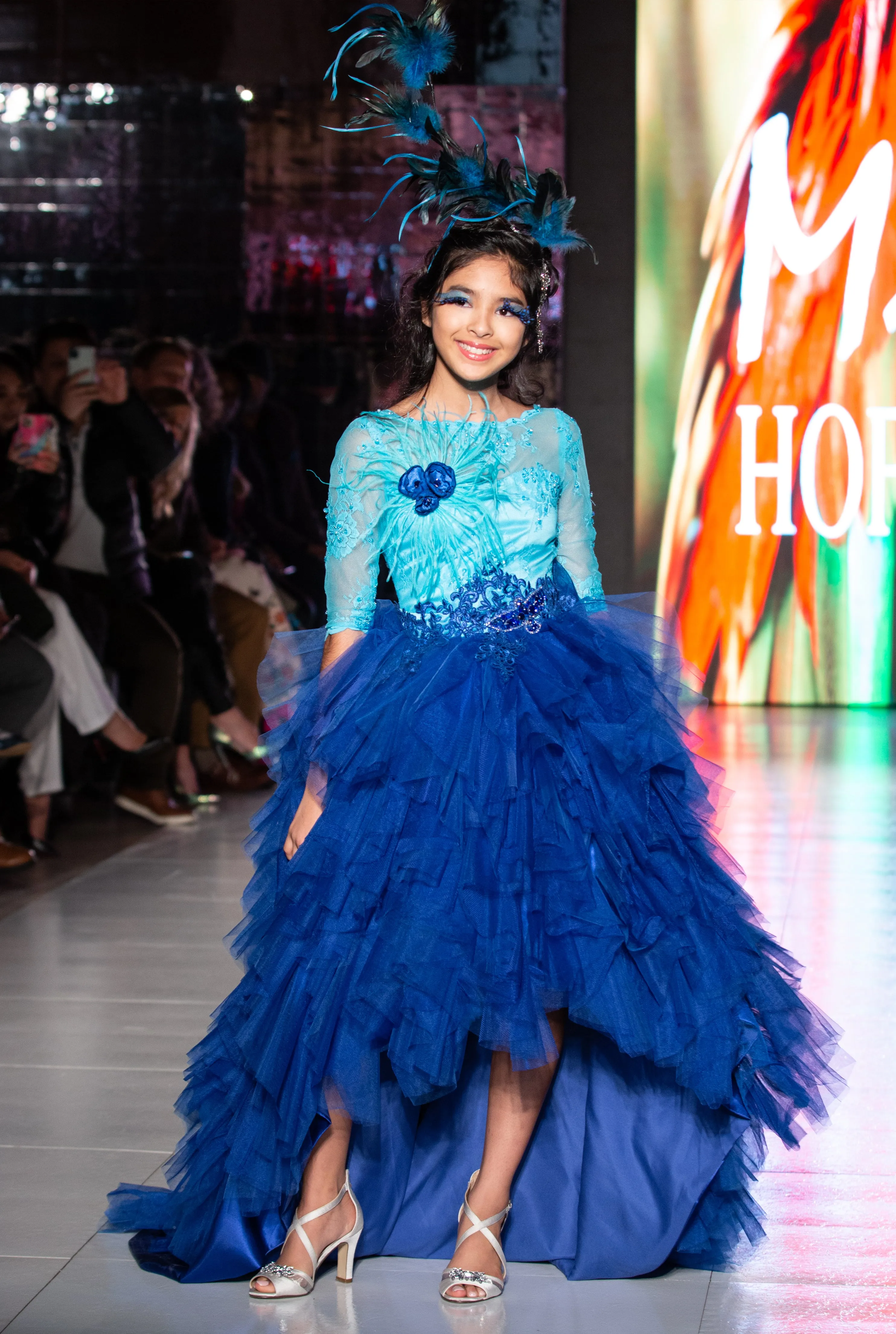 Custom Gown "Blue Roller"