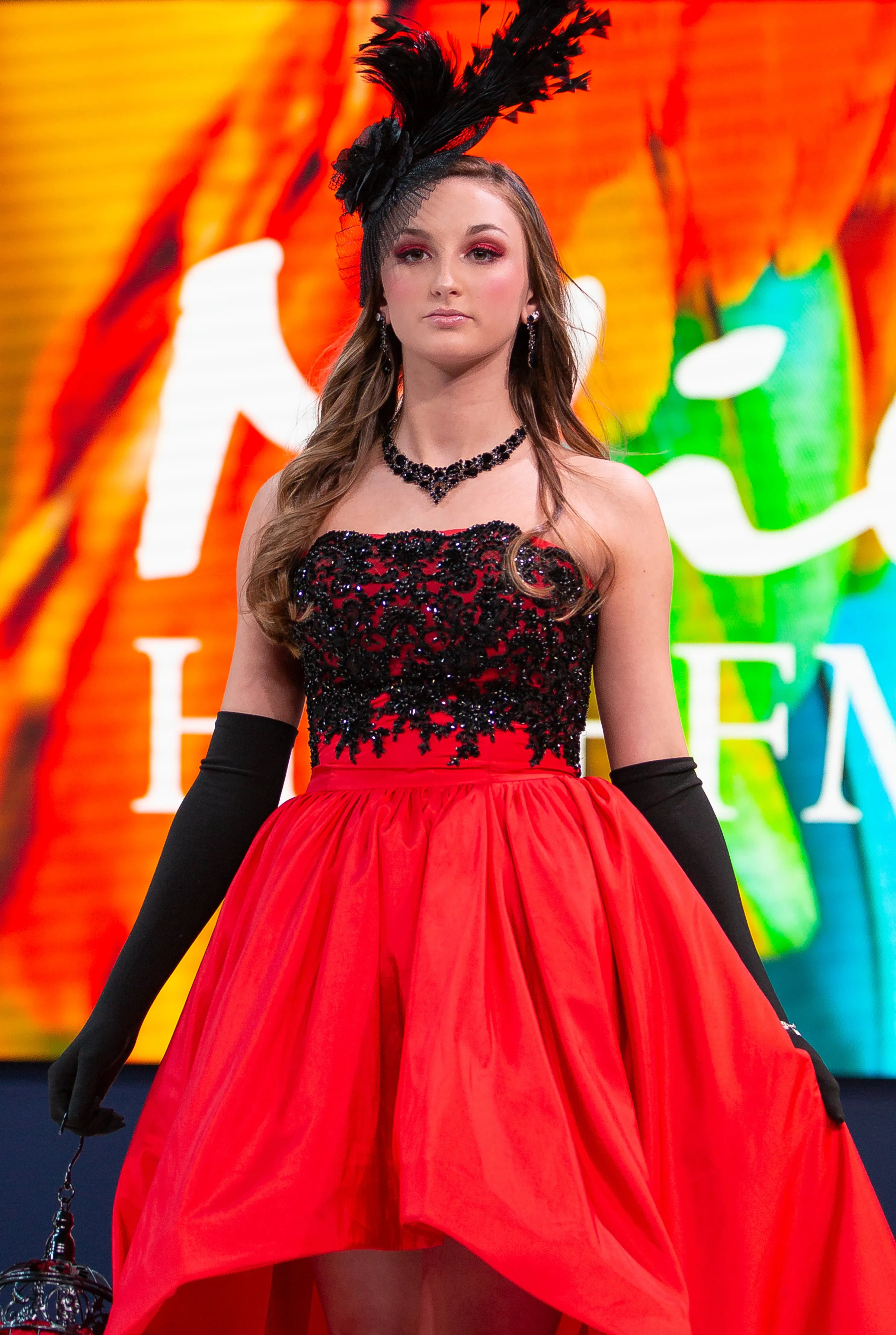 Custom Gown "Red Blackbird"