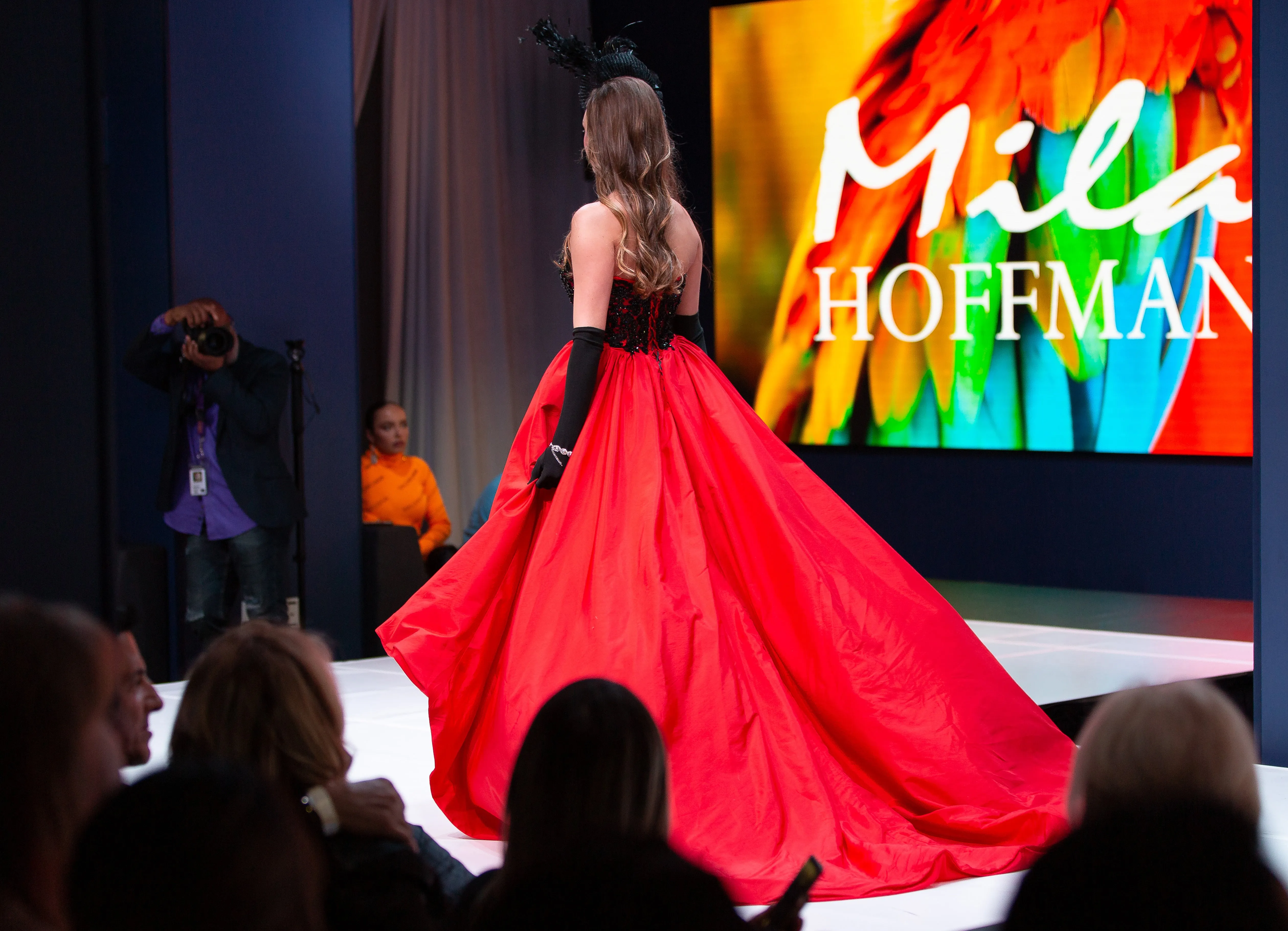 Custom Gown "Red Blackbird"