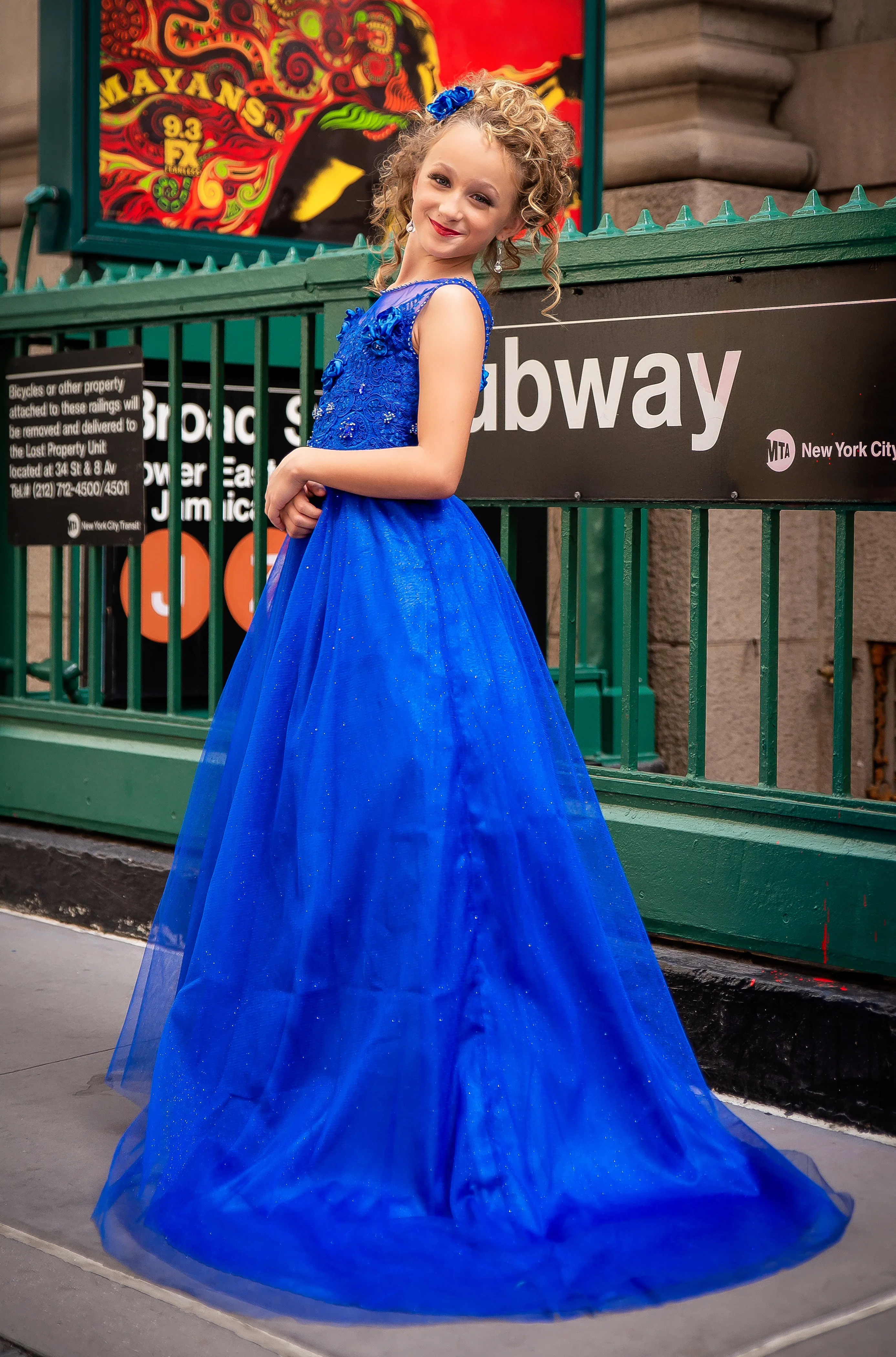Custom Gown "Sapphire Queen"