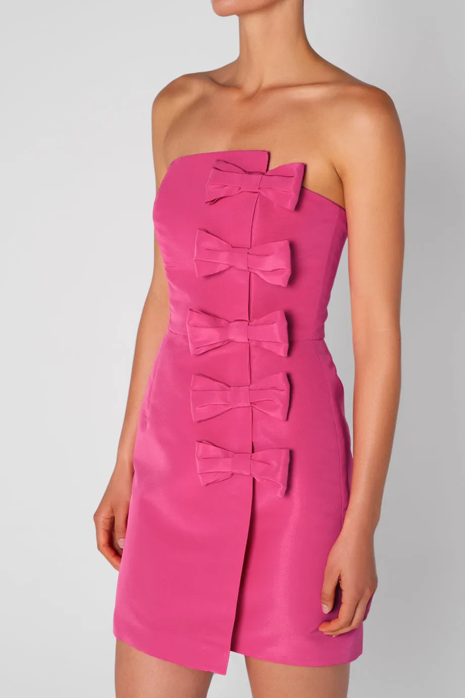 Daniela Silk Faille Mini Dress