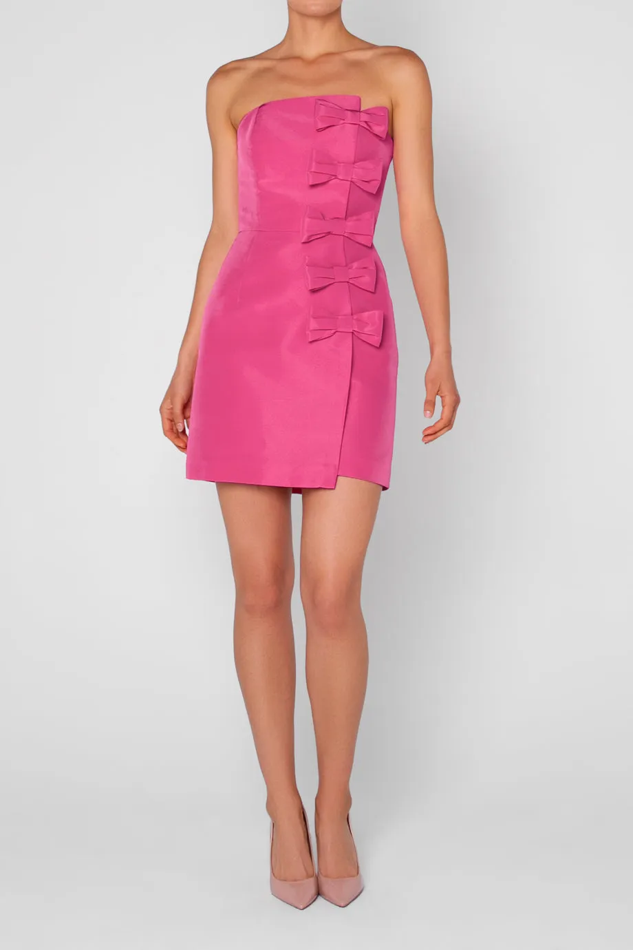 Daniela Silk Faille Mini Dress