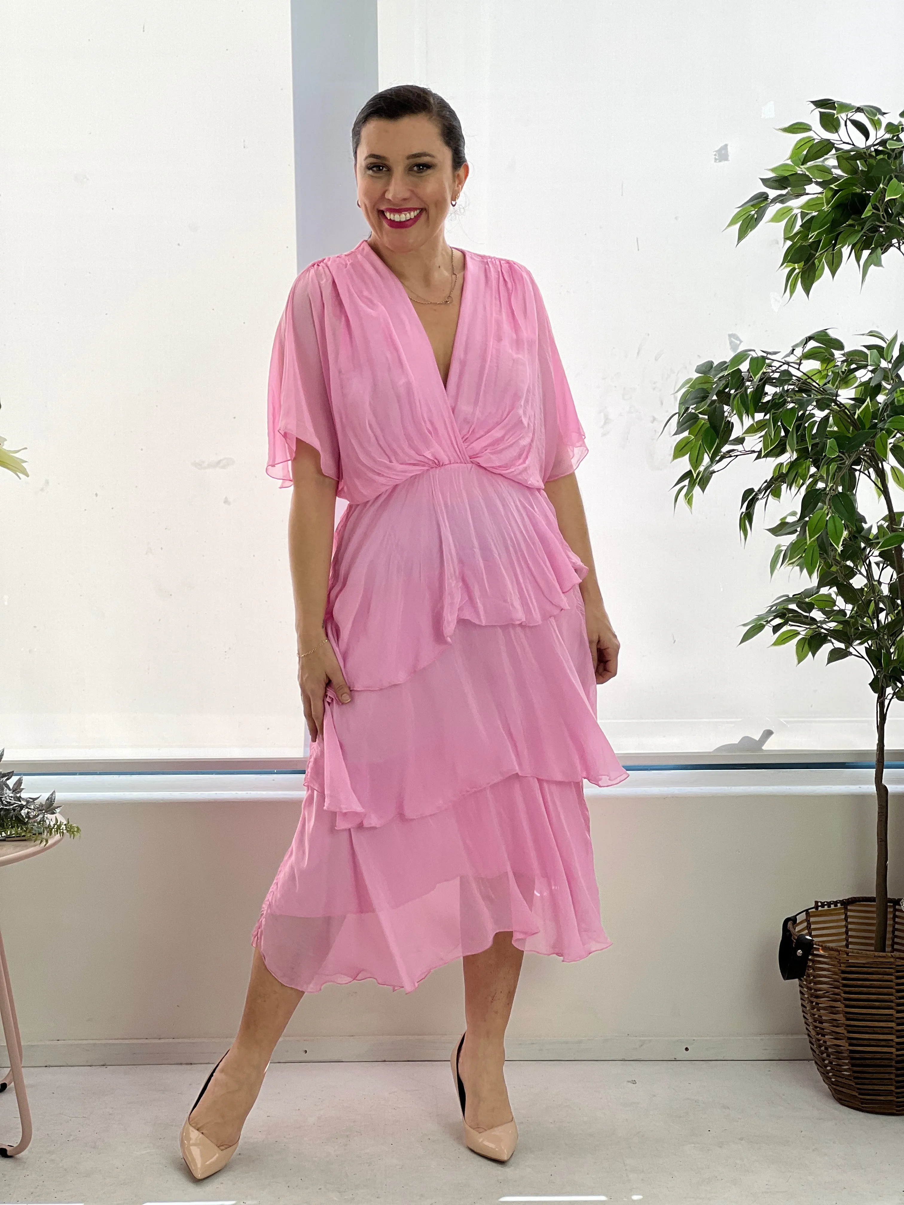 Desaily Candy Silk Dress