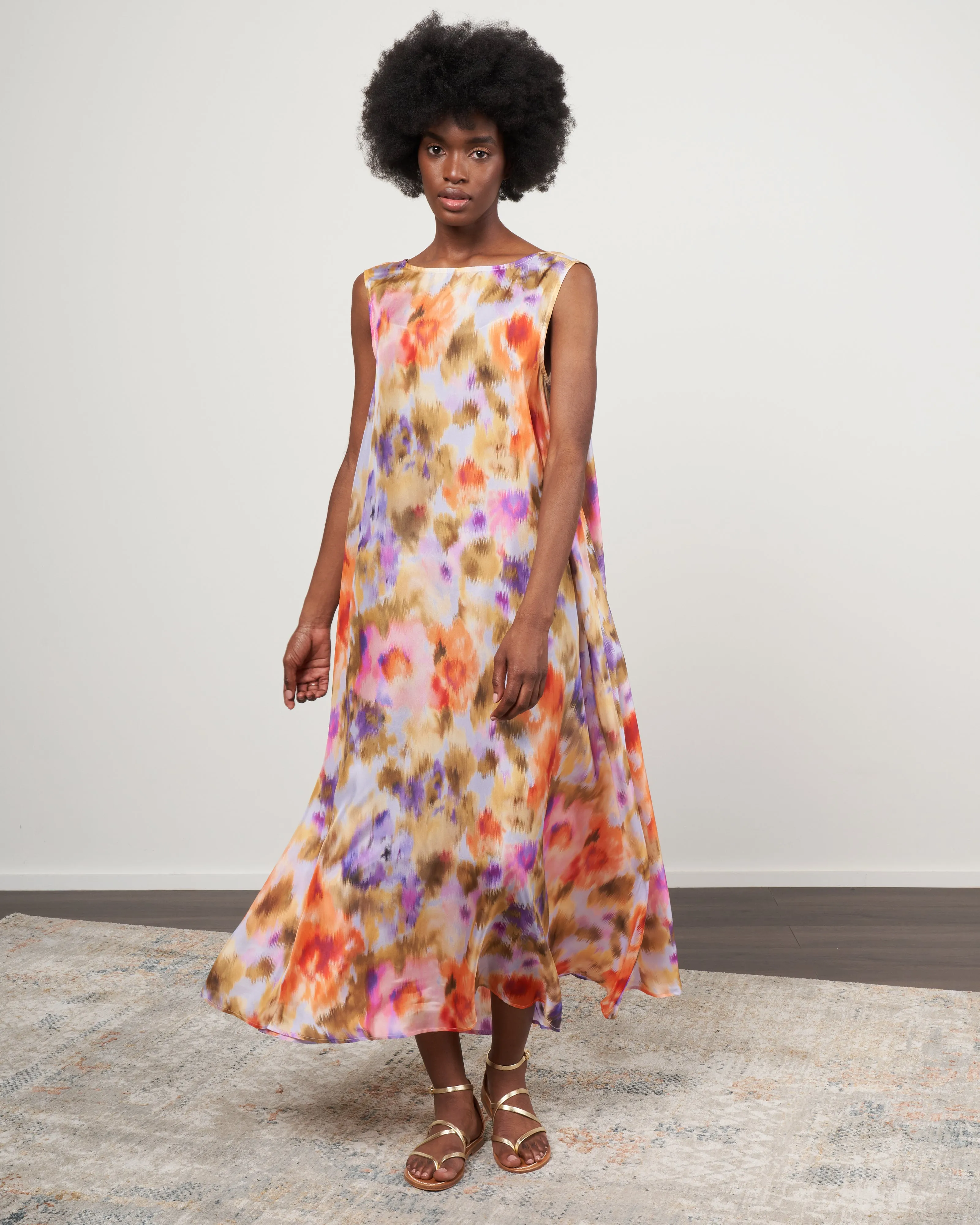 destin dress - lillac/multicolor