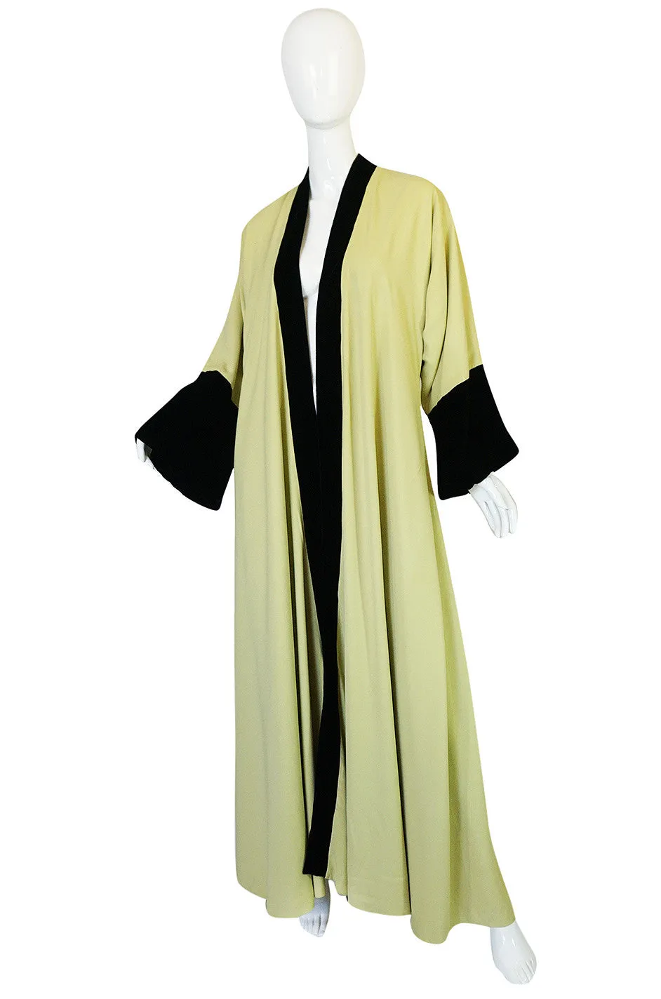 Documented 1950s Yma Sumac's Sophie Gimbel Silk Evening Coat Robe
