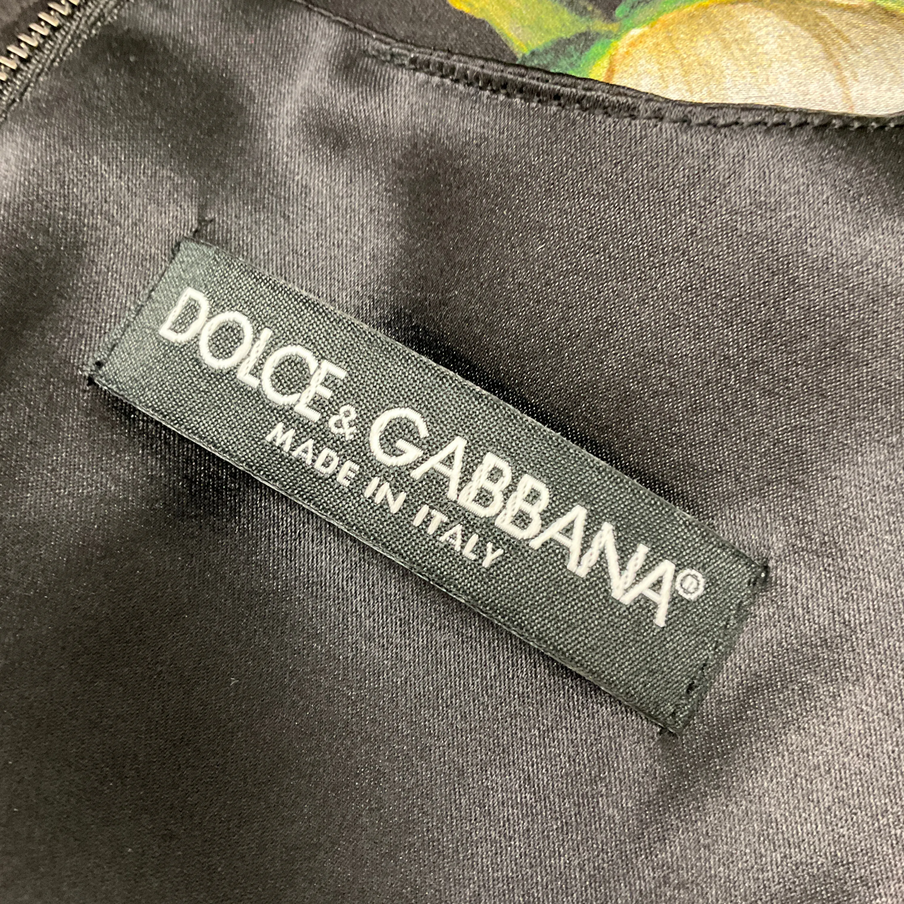 Dolce & Gabbana Black Multi Floral Sleeveless Silk Midi Dress
