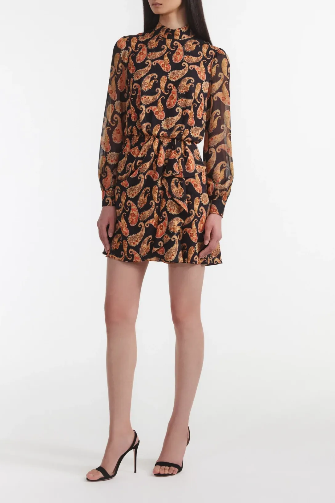 Draped Isa Short Dress | Ixora Cashew