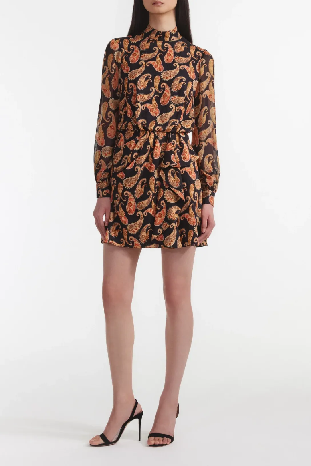 Draped Isa Short Dress | Ixora Cashew
