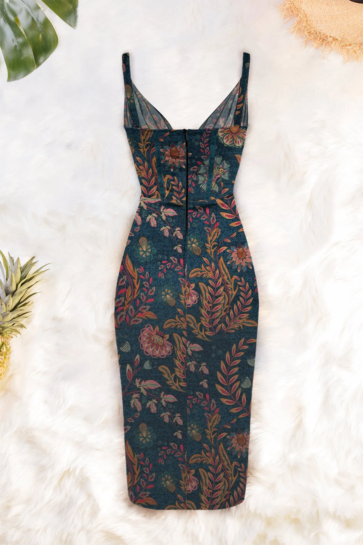 Draped Midi Dress