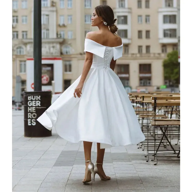 Dress Vision Vestidos Satin Sleeves Wedding Party Dresses Robe De Soiree
