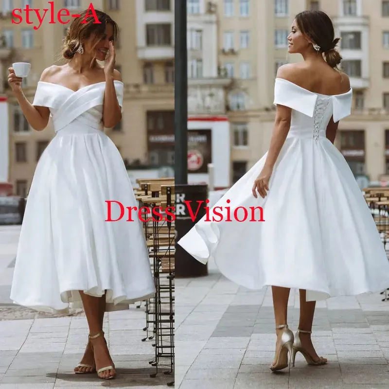 Dress Vision Vestidos Satin Sleeves Wedding Party Dresses Robe De Soiree