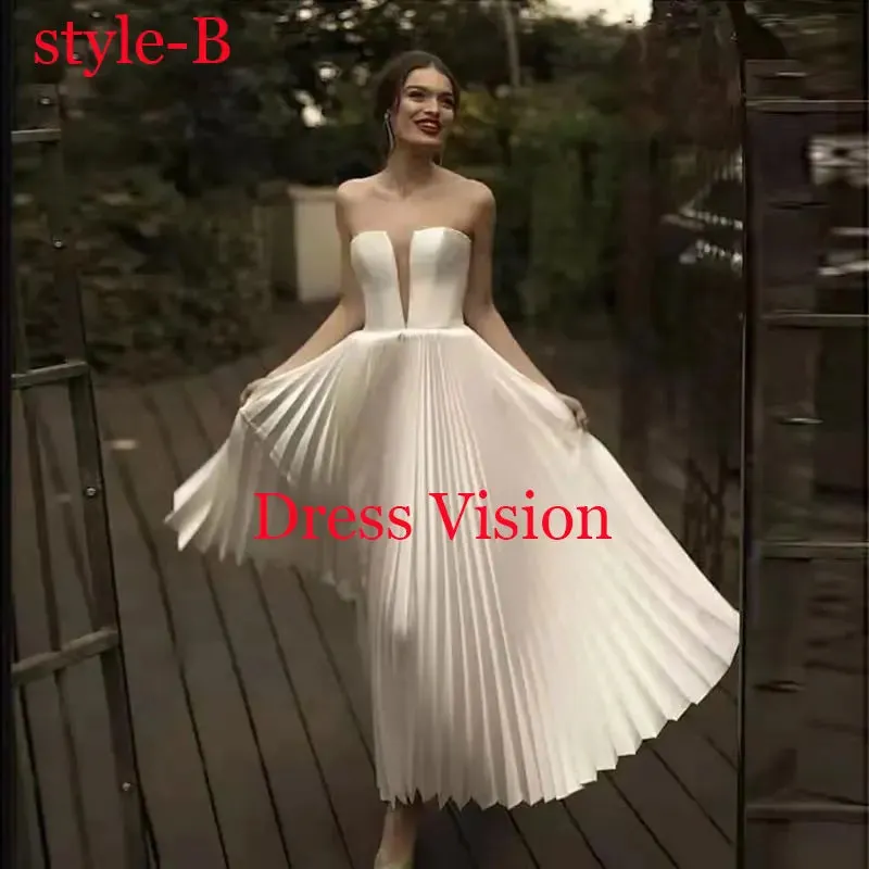 Dress Vision Vestidos Satin Sleeves Wedding Party Dresses Robe De Soiree