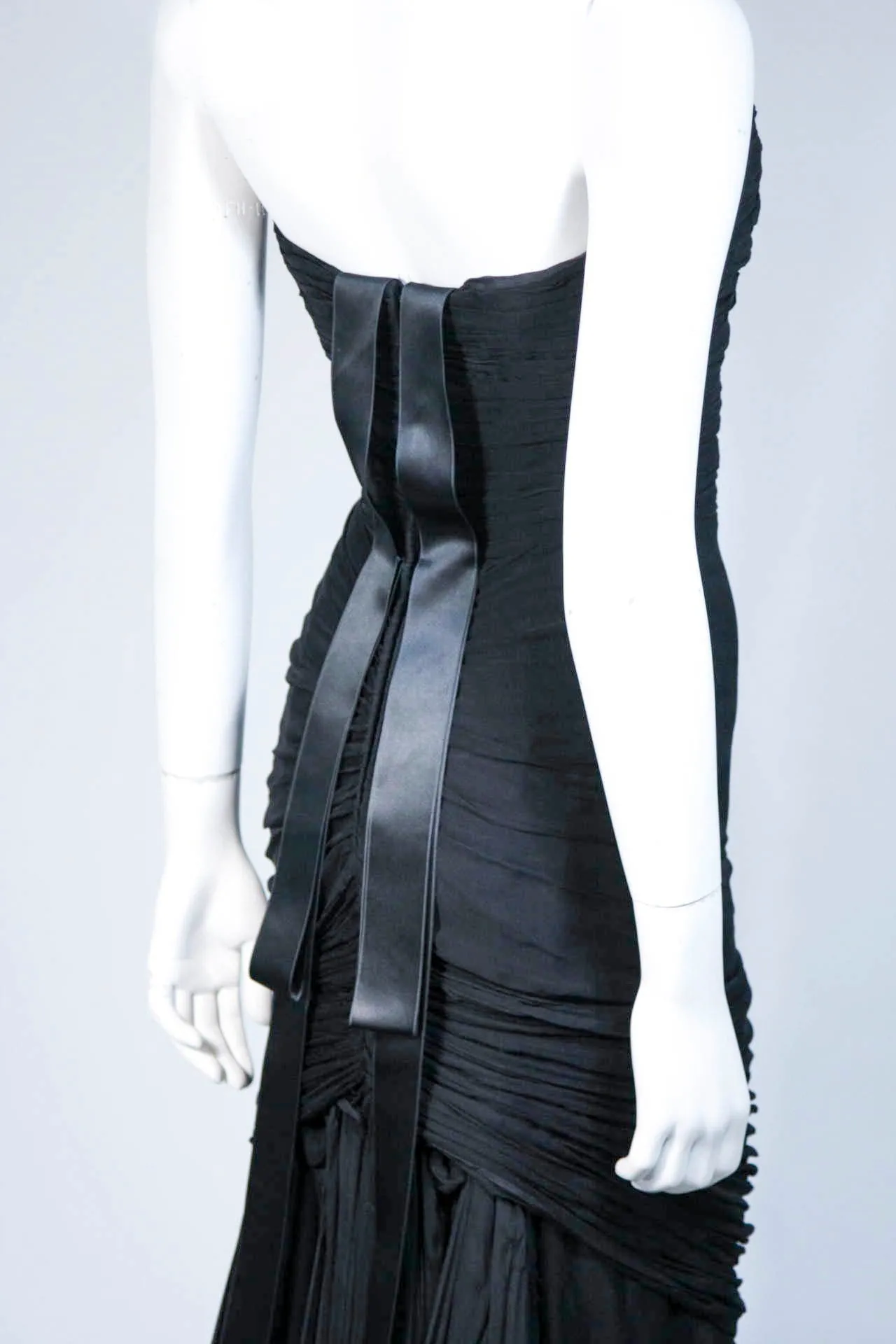 ELIZABETH MASON COUTURE Silk Chiffon Gown Made to Order