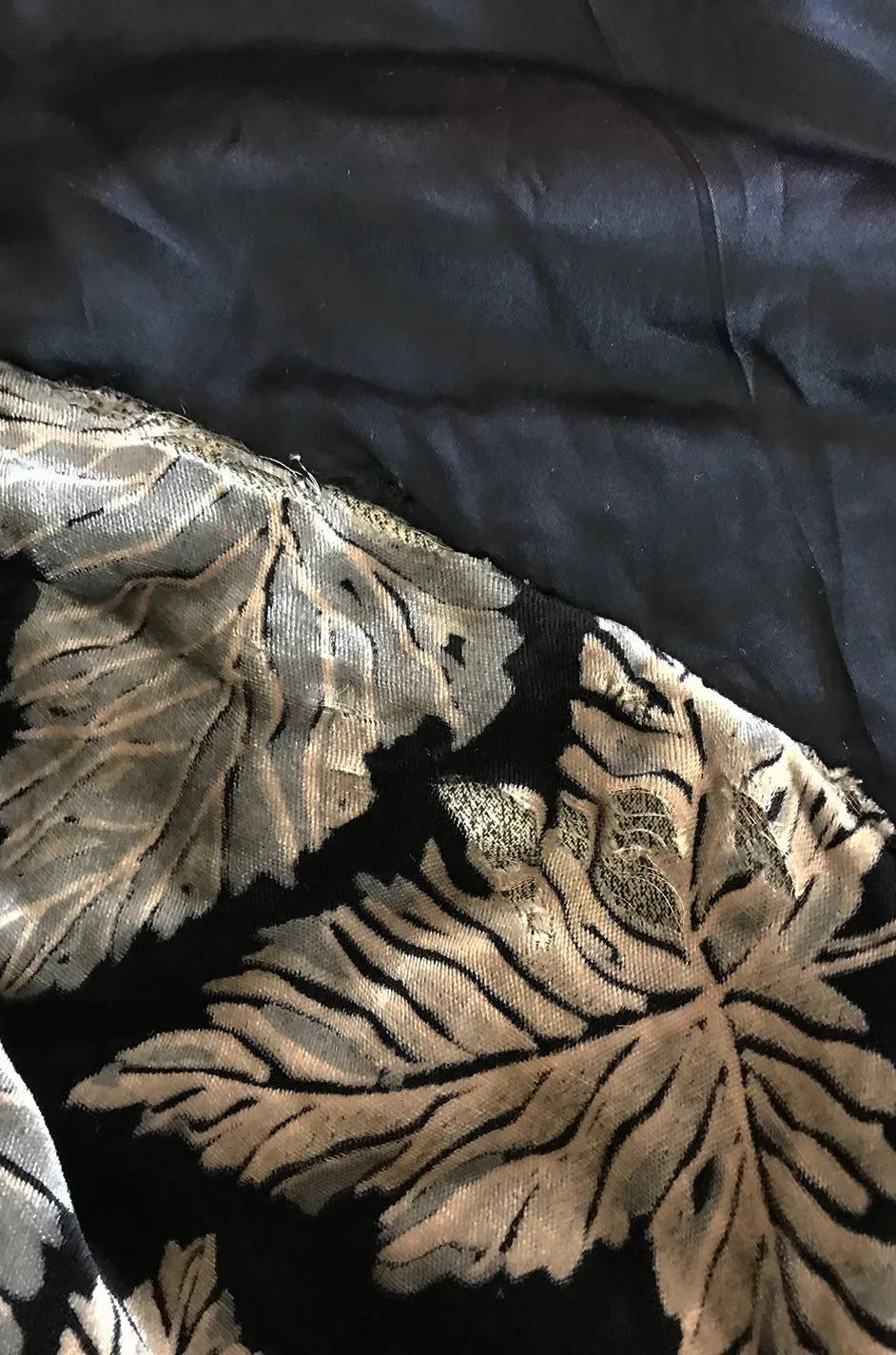 Extraordinary 1920s Evening Velvet & Feather Flapper Coat Cape