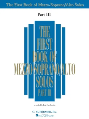 First Book of Mezzo-Soprano Solos - Part III (Book Only)
