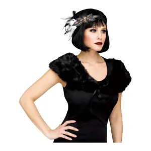 Flapper Stole Black