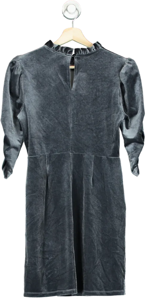 Friends Like These Millie Mackintosh Grey Velvet Midi Dress