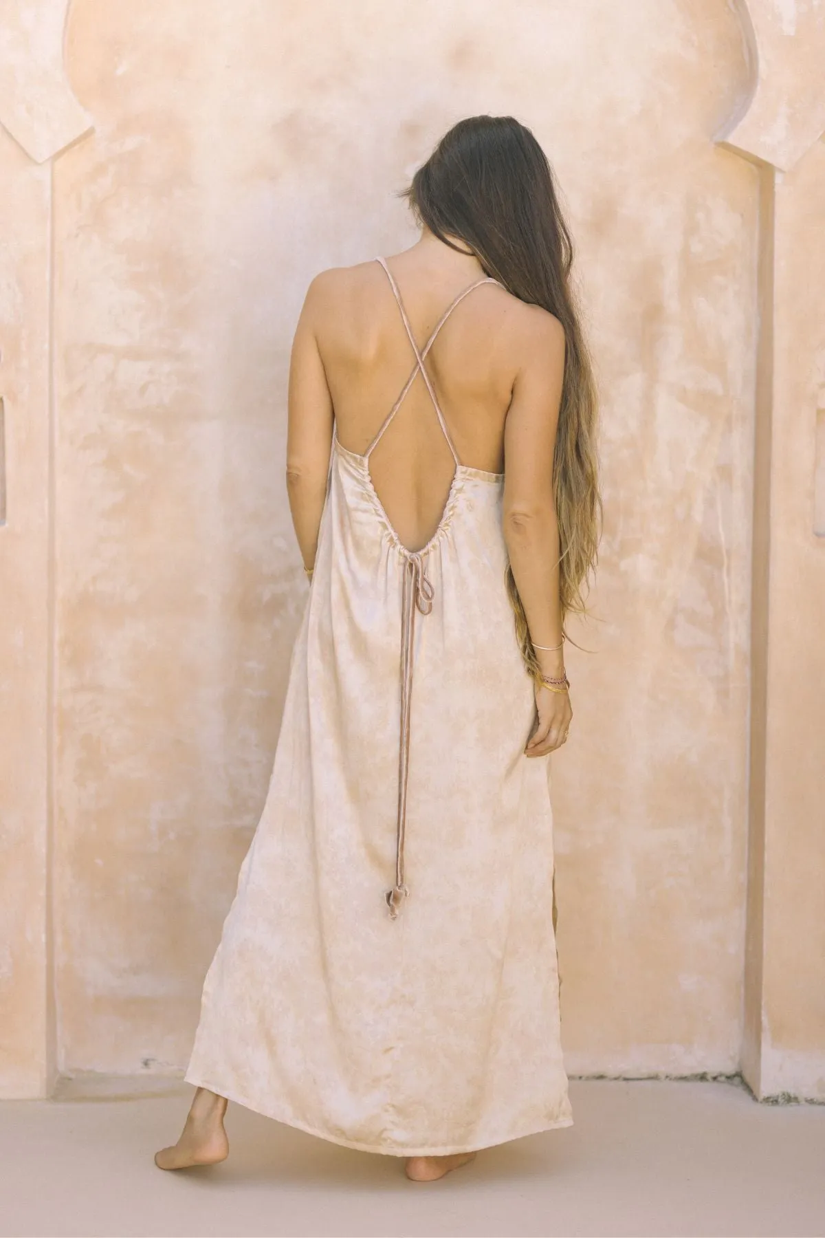 Gather Slip (100% Silk, Botanically Rose Dyed)