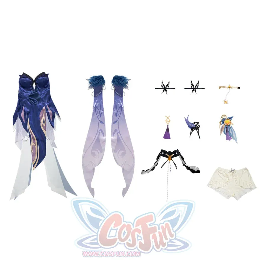 Genshin Impact Ningguang Orchid's Evening Gown Cosplay Costume C00996  A
